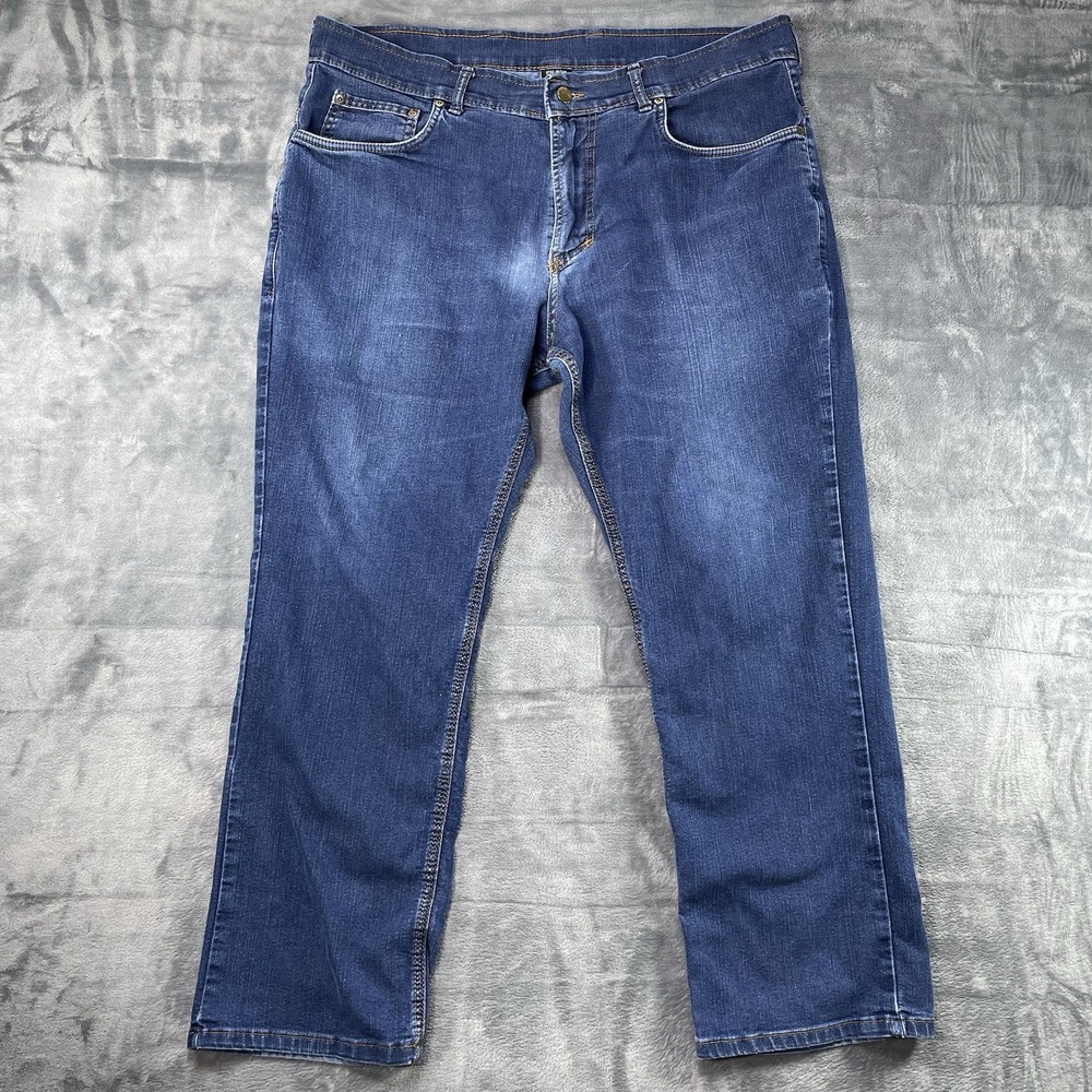 Origin Jeans Men 40x29 Blue D68 Delta 68 Taper Dark Wash Stretch Denim Pants USA